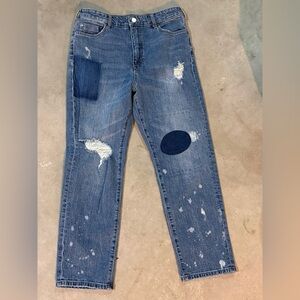 Anthropologie Pilcro The Borrowed Blue Distressed Jeans